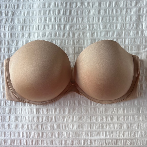 NWOT Felina Piege Bonded Strapless Bra in Nude, 36D - Picture 2 of 8